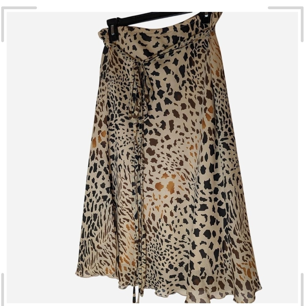 Pre-owned Attyre Animal Print A-Line Skirt - Picture 2 of 6